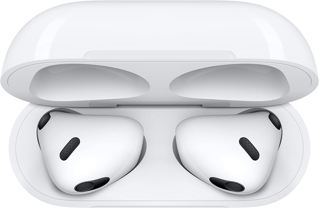 Apple AirPods (3rd Generation) – Wireless Bluetooth Earbuds with Spatial Audio, MagSafe Charging Case, Sweat & Water Resistant – White