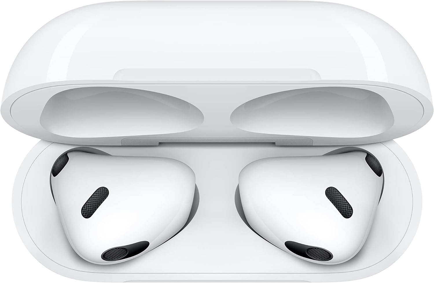 Apple AirPods (3e génération) – Écouteurs sans fil Bluetooth avec audio spatial, boîtier de charge MagSafe, résistants à la transpiration et à l'eau – Blanc