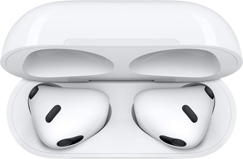 Apple AirPods (3rd Generation) – Wireless Bluetooth Earbuds with Spatial Audio, MagSafe Charging Case, Sweat & Water Resistant – White