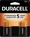 Duracell Coppertop 9V Batterie 2er Pack – Langlebige alkalische 9V Batterien für Rauchmelder, Elektronik und Haushaltsgeräte