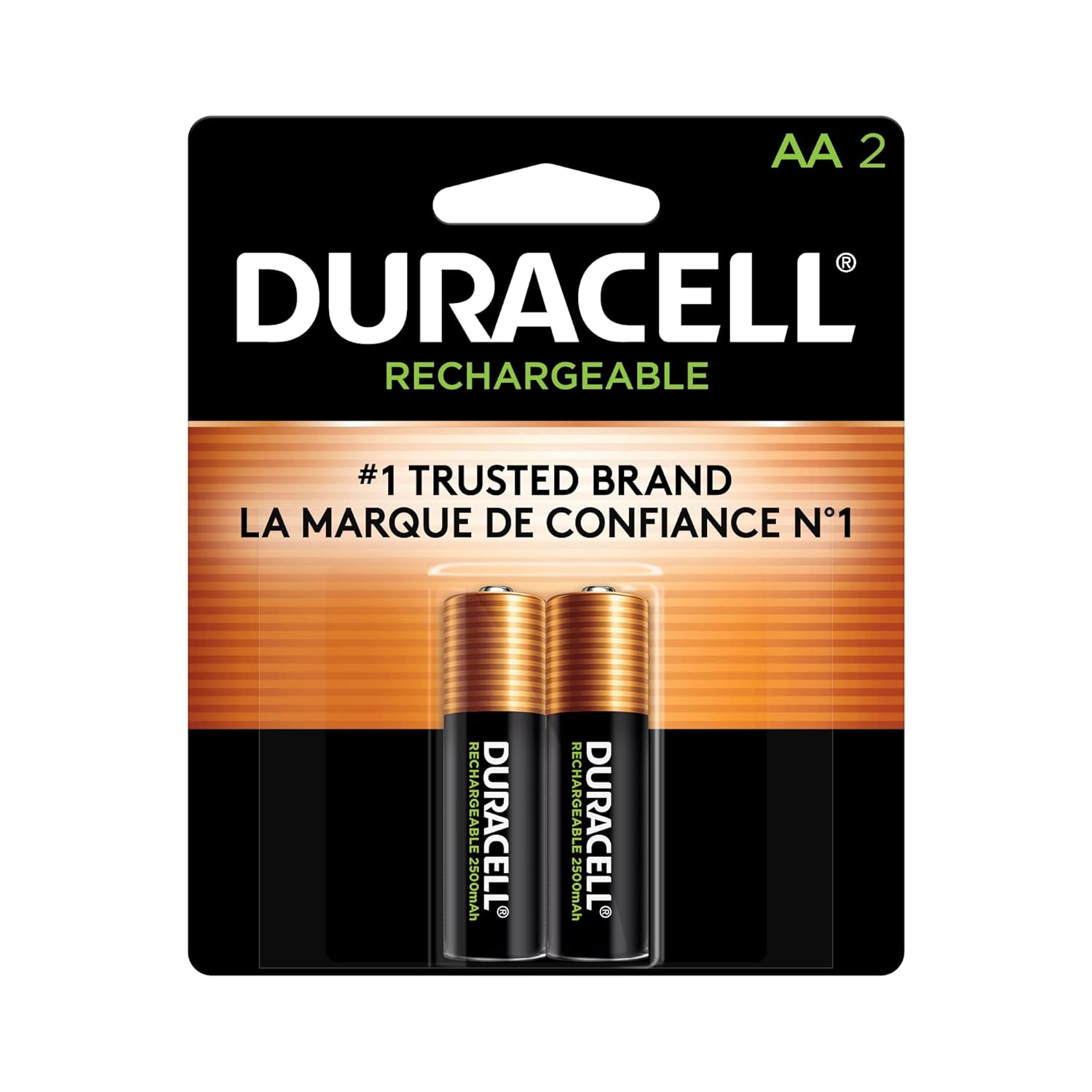 Piles AA Duracell Power Boost (Paquet de 2) – Piles Alcalines Double A Longue Durée pour Appareils Électroniques, Télécommandes, Jouets et Appareils Courants