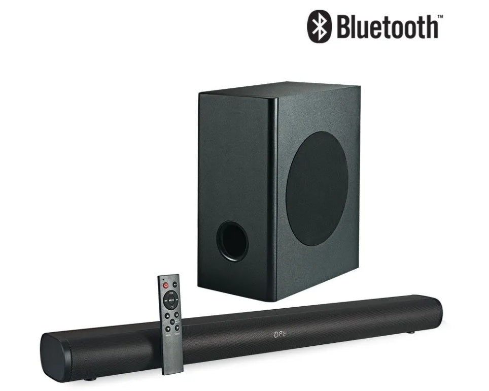 2.1 Channel Bluetooth Soundbar System with Wireless Subwoofer - 60W