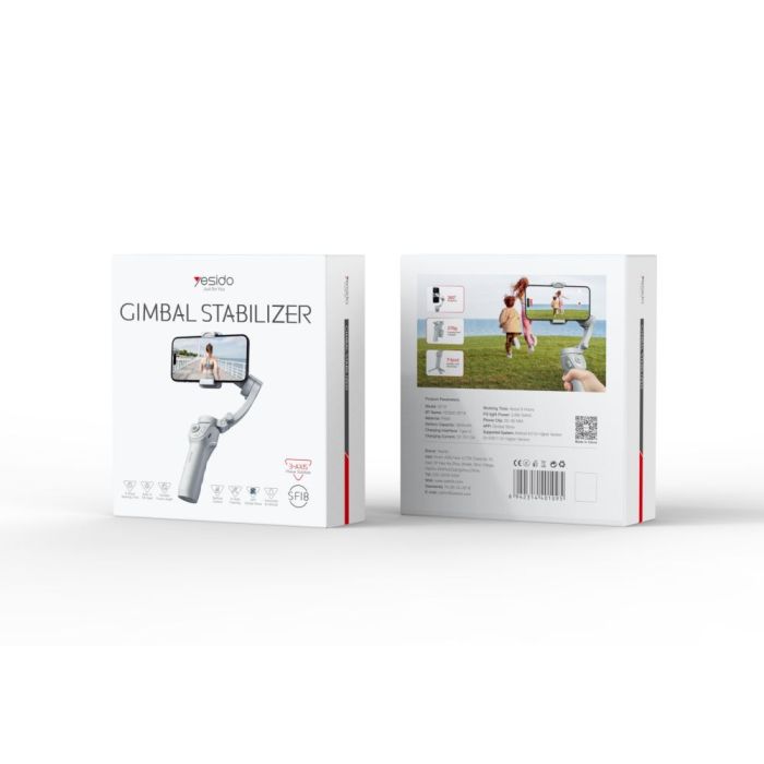 SF18 Smartphone Gimbal Stabilisator – 3-Achsen Handheld-Handy-Stabilisator für ruckelfreie Videos, Vlogging, Live-Streaming & mobiles Filmemachen