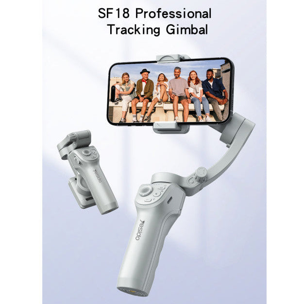SF18 Smartphone Gimbal Stabilisator – 3-Achsen Handheld-Handy-Stabilisator für ruckelfreie Videos, Vlogging, Live-Streaming & mobiles Filmemachen