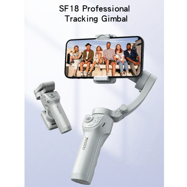 SF18 Smartphone Gimbal Stabilisator – 3-Achsen Handheld-Handy-Stabilisator für ruckelfreie Videos, Vlogging, Live-Streaming & mobiles Filmemachen
