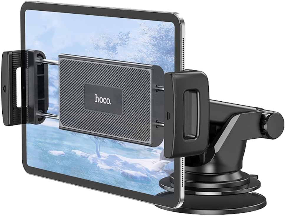 Hoco CA120 Kfz-Telefonhalterung – Sichere Armaturenbrett-/Windschutzscheibenhalterung für Smartphones | Starker Halt & 360°-Drehung