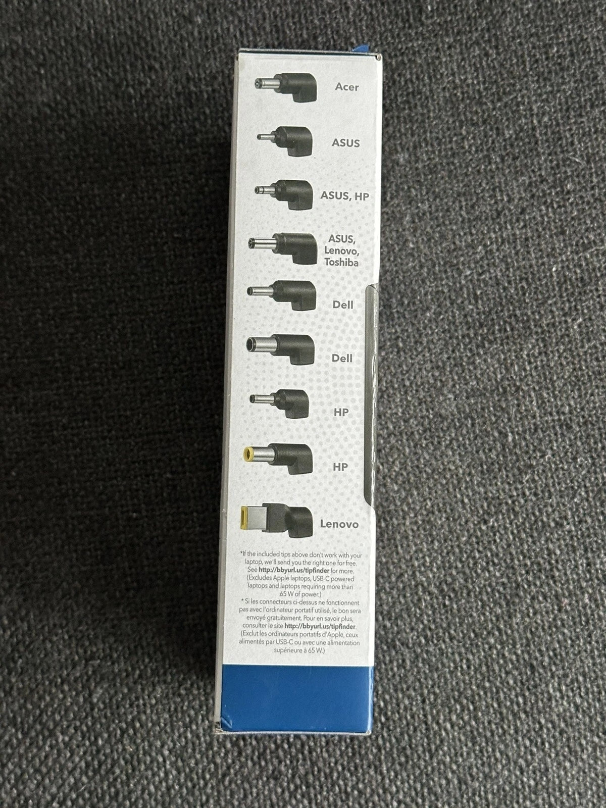 Insignia NS-PWL965-C 65W Universal Laptop Charger – Compact AC Power Adapter with Interchangeable Tips for Multiple Laptop Brands