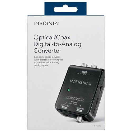 Insignia NS-HZ313-C HDMI-zu-VGA-Adapter mit Audio – 1080p Digital-Analog-Wandler für Laptops, PCs, Spielkonsolen & Projektoren
