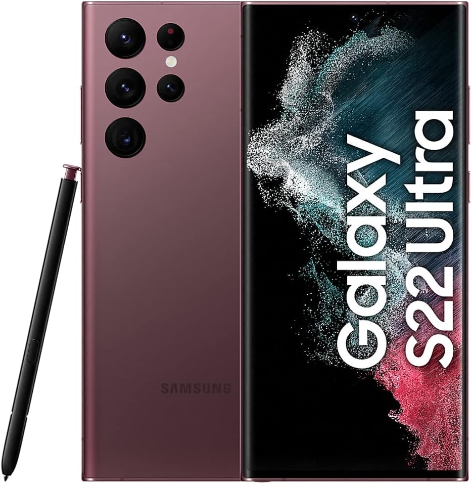 Samsung Galaxy S22 Ultra 128GB 5G Smartphone – Premium Android Phone with 108MP Camera, S Pen, 6.8” Dynamic Display (REFURBISHED)