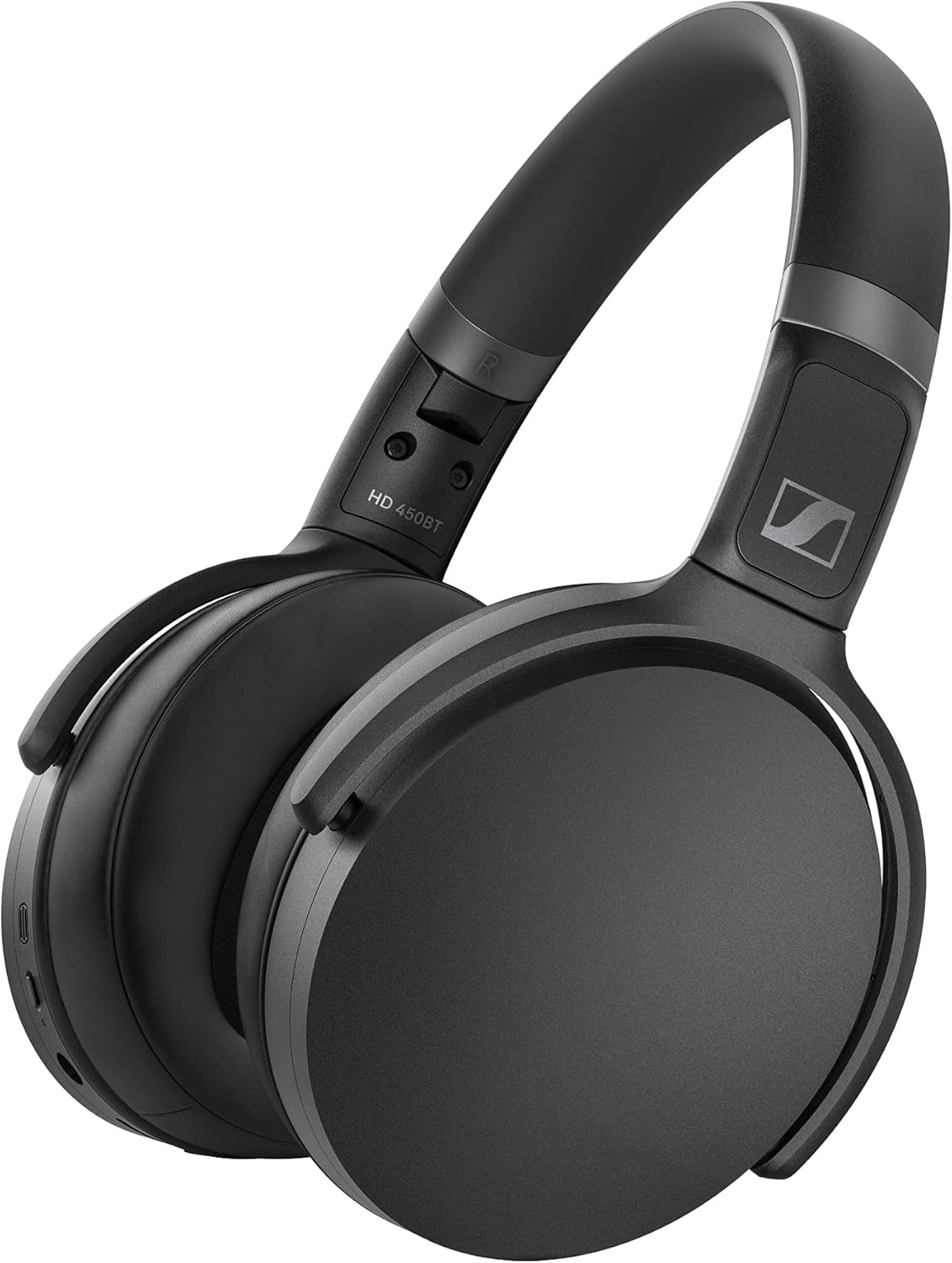 SENNHEISER HD 450BT Bluetooth 5.0 Wireless Headphone with Active Noise Cancellation - 30-Hour Battery Life, USB-C Fast Charging, Virtual Assistant Button, Foldable