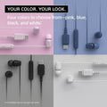 Sony IER-EX15C kabelgebundene In-Ear-Kopfhörer – hochwertige Stereo-Ohrhörer mit Mikrofon, tiefem Bassklang und komfortablen Silikon-Ohrstöpseln