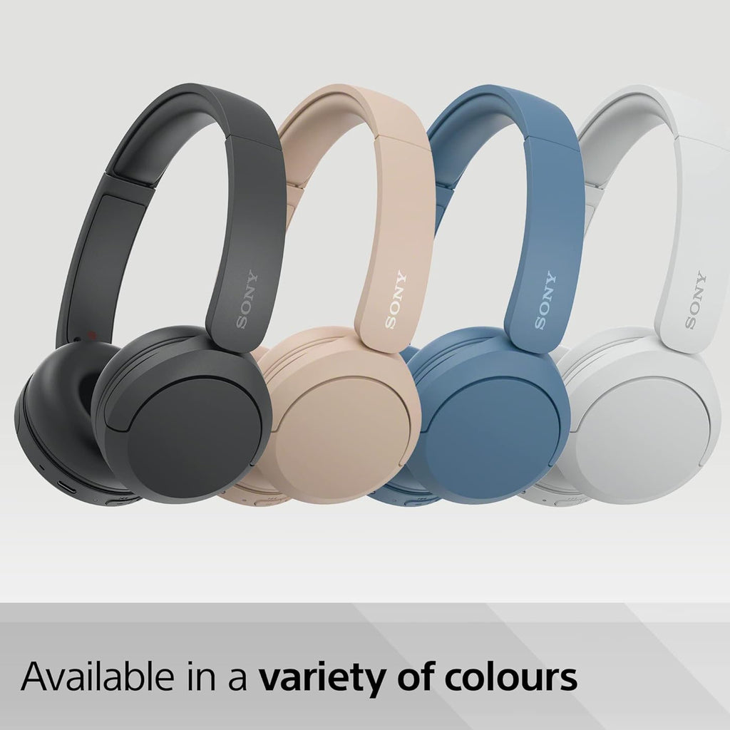 Sony WH-CH520 Wireless Bluetooth Headphones – Lightweight On-Ear Headphones with 50-Hour Battery, Built-in Microphone & Deep Bass Sound - YZ, LZ, PZ, BZ
