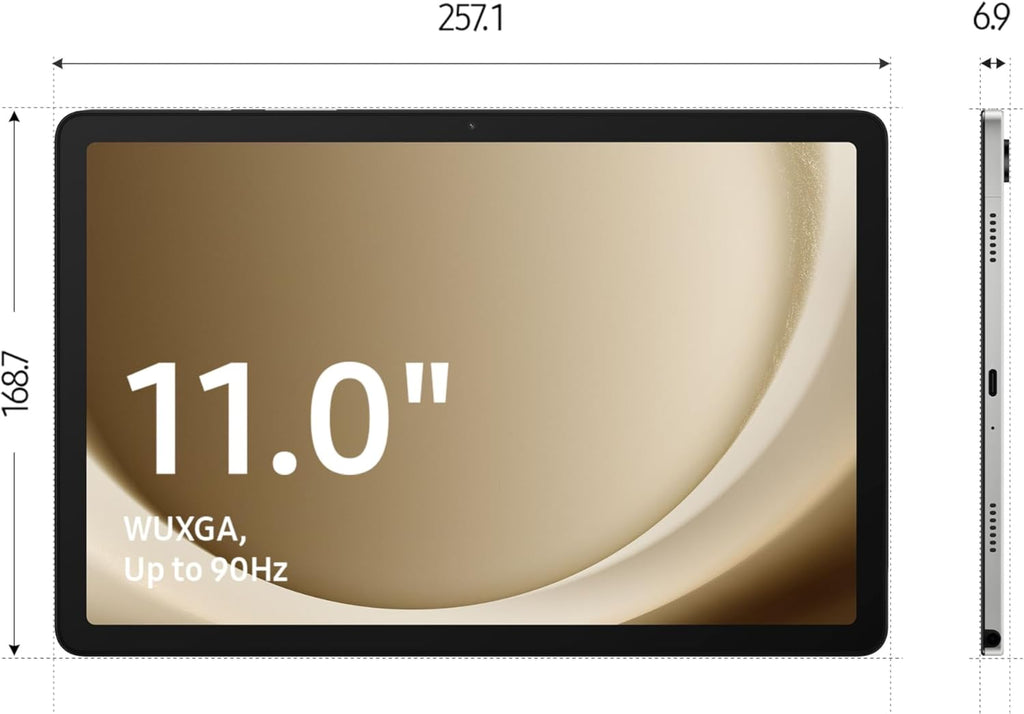Samsung Tab A9 Plus 5G mit 4 GB RAM und 64 GB ROM.