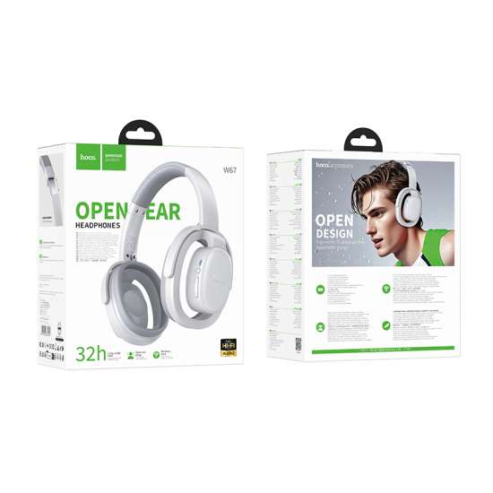 HOCO W67 Kabellose Bluetooth-Kopfhörer Over-Ear Stereo Headset – Bluetooth 5.3, Tiefer Bass, Faltbares Design, AUX- & TF-Karten-Unterstützung, Integriertes Mikrofon