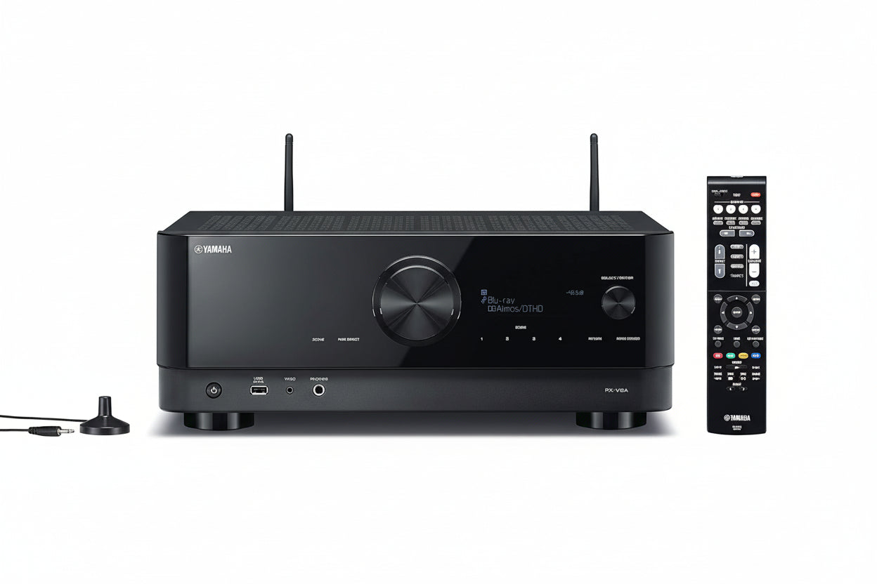 Yamaha RX-V6A 7.2-Kanal Heimkino-Receiver – 4K HDR, Dolby Atmos, MusicCast, HDMI 8K Ready, Wi-Fi & Bluetooth