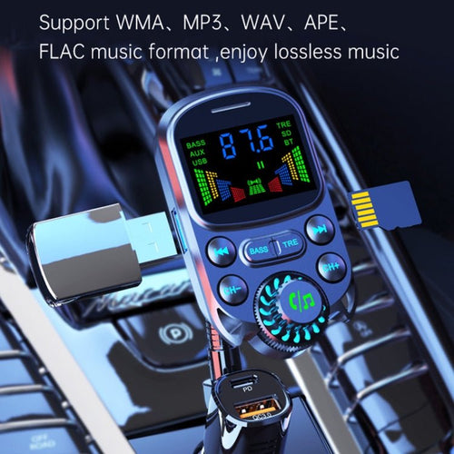 BC86 Car MP3 Player Bluetooth FM Transmitter – USB Charger, Hands-Free Calling, LED Display, Dual USB Ports for Car Music Streaming