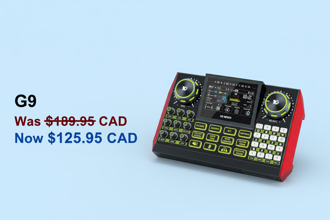 G9 Audio Mixer Promotional Banner - New Version