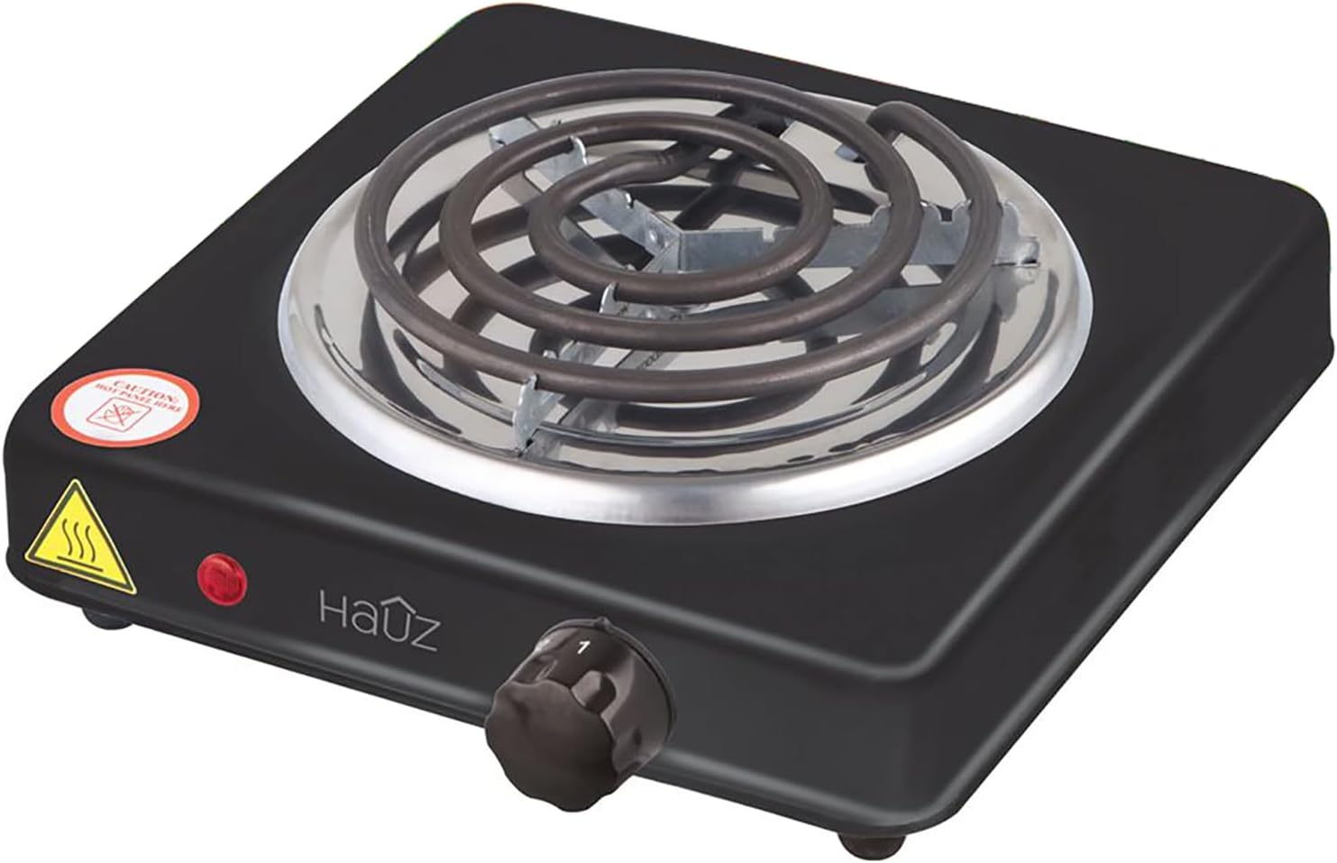 Hauz Tragbarer Einzelbrenner – Kompaktes, leistungsstarkes und benutzerfreundliches Elektrokochfeld für Zuhause, Büro und Reisen