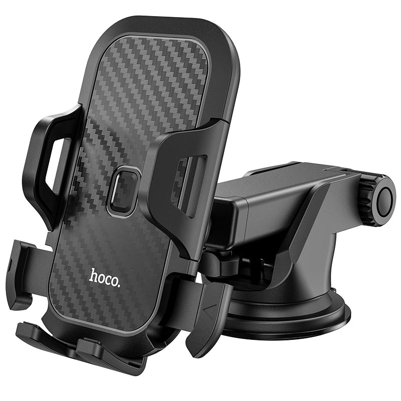 Support universel pour téléphone de voiture HOCO CA76 – Fixation tableau de bord/pare-brise, rotation à 360°, ventouse puissante – Support de téléphone sécurisé pour smartphone
