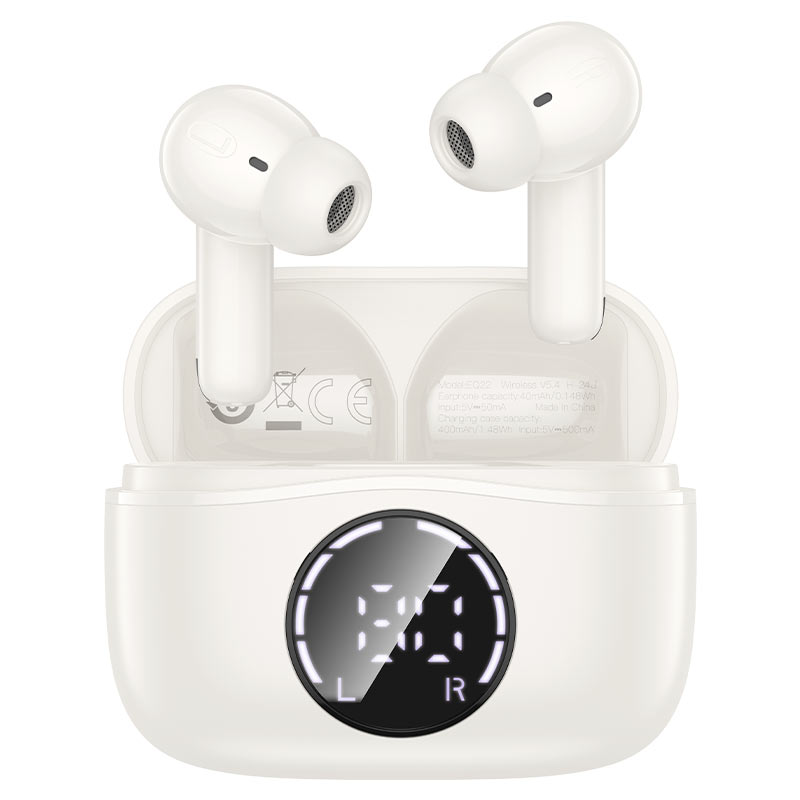 HOCO EQ22 True Wireless Earbuds Bluetooth 5.3 kabellose Kopfhörer – Touch-Steuerung, HD-Stereo-Klang, Ladecase & lange Akkulaufzeit