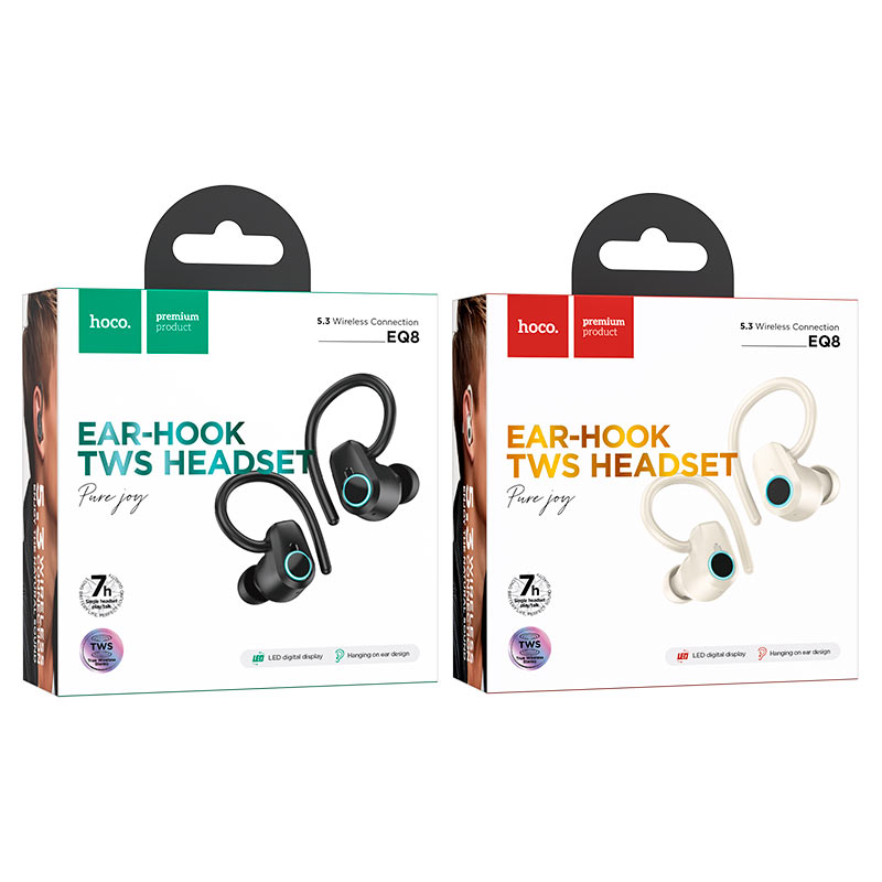 HOCO EQ8 True Wireless Earbuds Bluetooth 5.0 Kabellose Kopfhörer – HD-Stereo-Sound, Touch-Steuerung, Ladecase & Komfortables In-Ear-Design