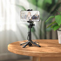 HOCO K27 Magic Portable Bluetooth Selfie Stick Tripod – Mini Aluminum Alloy Live Broadcast Stand with Wireless Remote for Smartphones (4.5–7.0 inch)