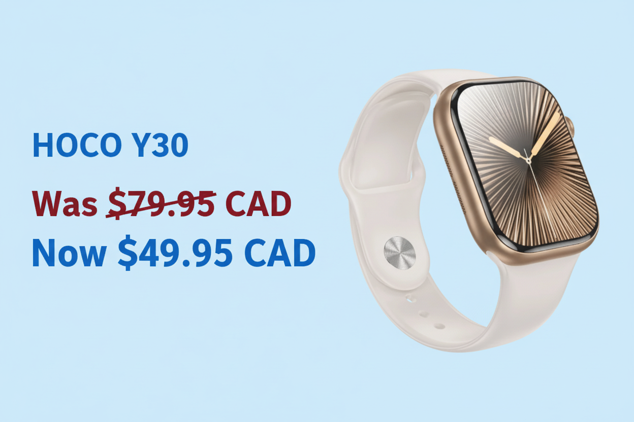 Hoco Y30 Smartwatch Promotional Banner
