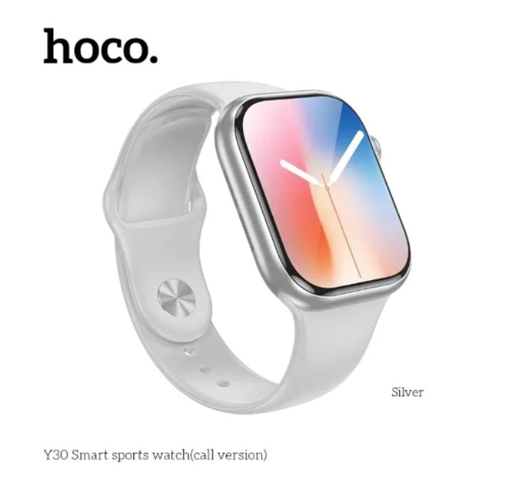 HOCO Y30 Smart Watch – Stylish Fitness Tracker with Heart Rate Monitor, Notifications & Long Battery Life