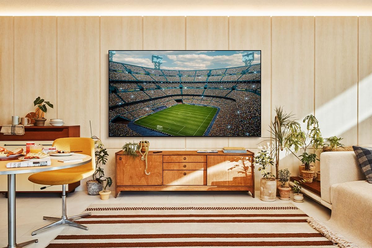 SAMSUNG 65-Inch U8000 Crystal UHD 4k Smart TV, Crystal Processor 4K, HDR, Titan Grey Metal Stream Design, Q-Symphony, Gaming Hub, 3 HDMI