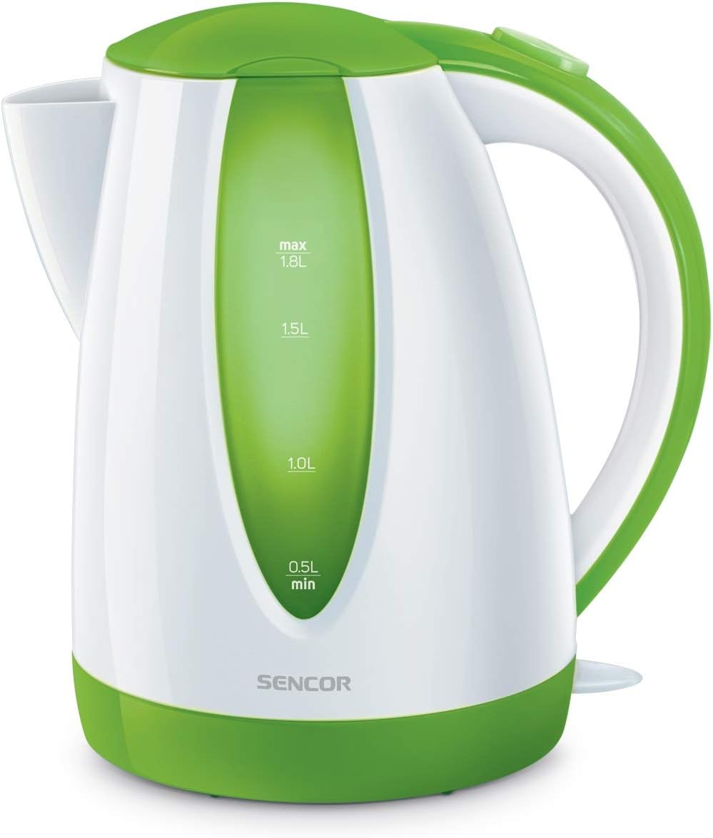 Sencor SWK 1811GR Wasserkocher 1,8L – Schnelles Aufkochen, 1500W Leistung, Stilvolles Grünes Design