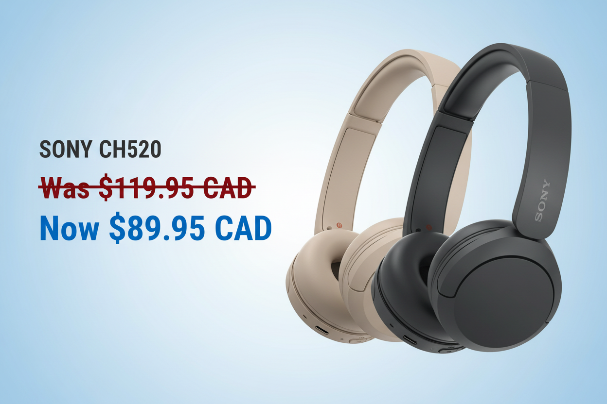 Sony CH520 Wireless Headphones Promotional Banner